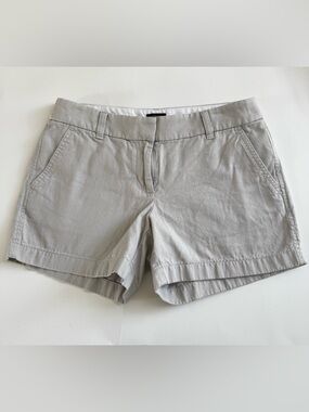 J Crew Gray Chino Shorts Women’s 4 Summer Casual